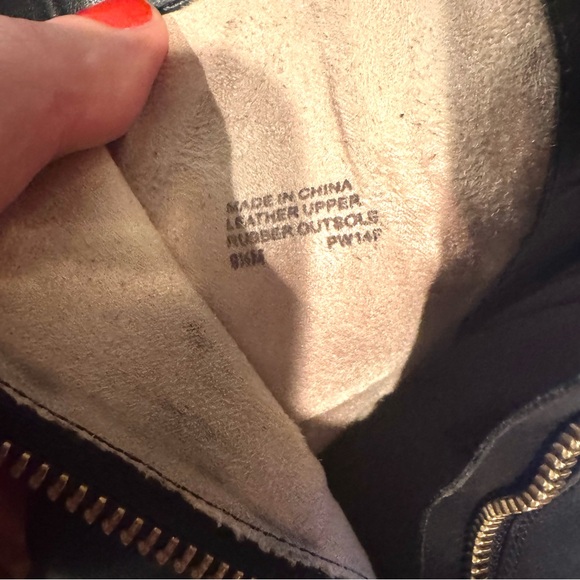 Michael Michael Kors Leather Double Zip Wedge Ankle Booties Black Size 9.5 - Picture 7 of 7